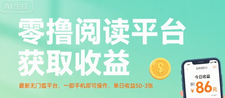 零撸阅读平台获取收益,最新无门槛平台,一部手机即可操作,单日收益50-3张【揭秘】插图 零撸阅读平台获取收益,最新无门槛平台,一部手机即可操作,单日收益50-3张【揭秘】