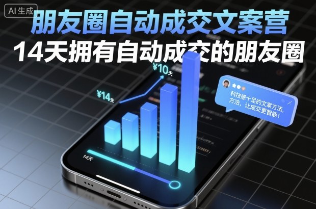 朋友圈自动成交文案营,14天拥有自动成交的朋友圈插图 朋友圈自动成交文案营,14天拥有自动成交的朋友圈
